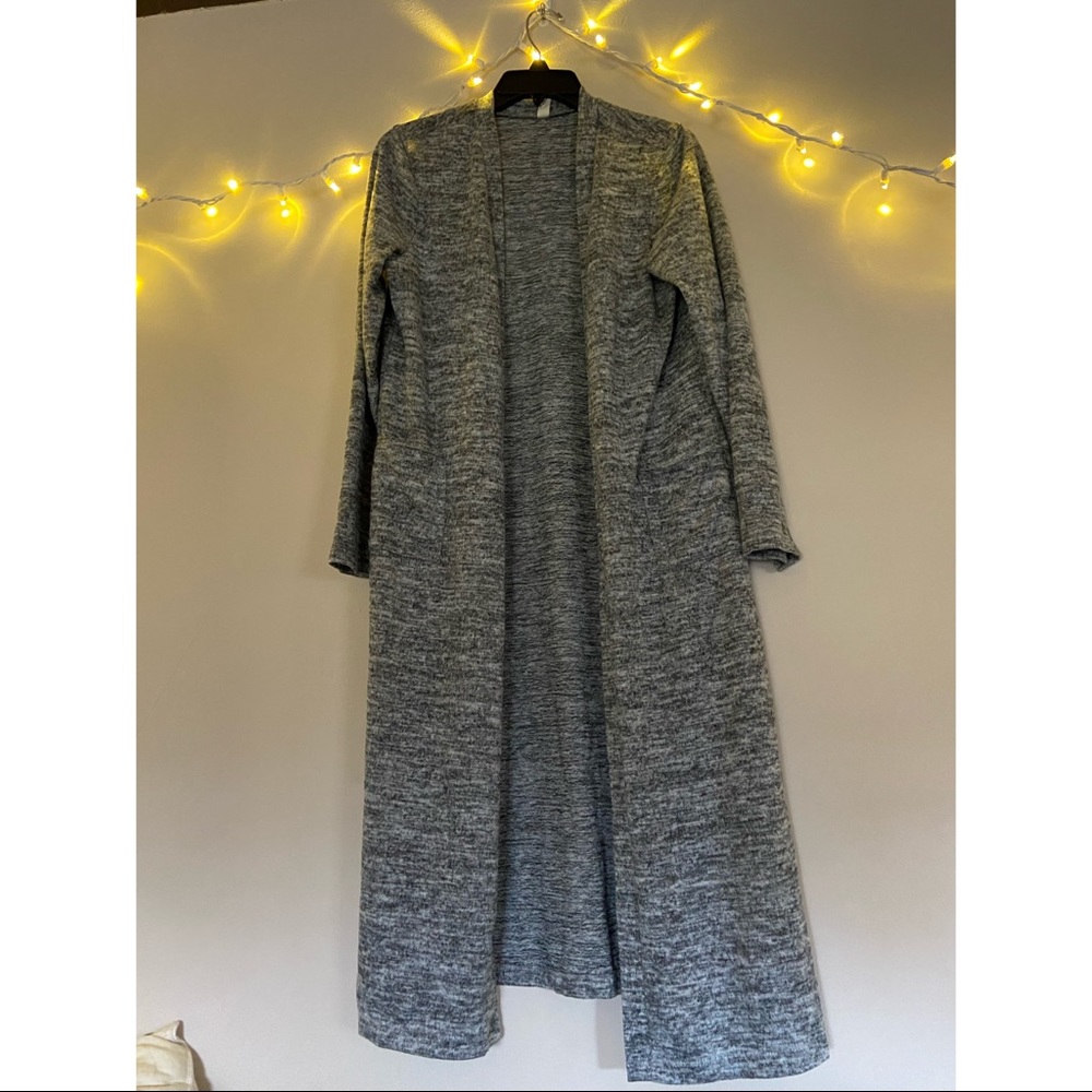 Grey Cardigan Duster